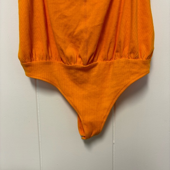 Free People Intimately Marissa Bodysuit in Tangerine Medium - Picture 5 of 8